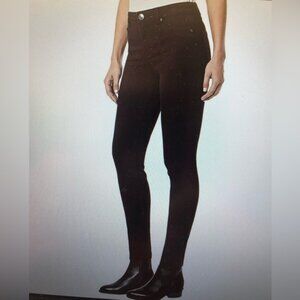 BUFFALO DAVID BITTON WOMEN BURGUNDY BRUSHED CORDUROY SKINNY PANTS